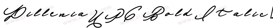 DilleniaUPC Bold Italic字体转换
